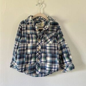 OshKosh B'gosh Multicolor Plaid Button Down Coat‎ / Shirt